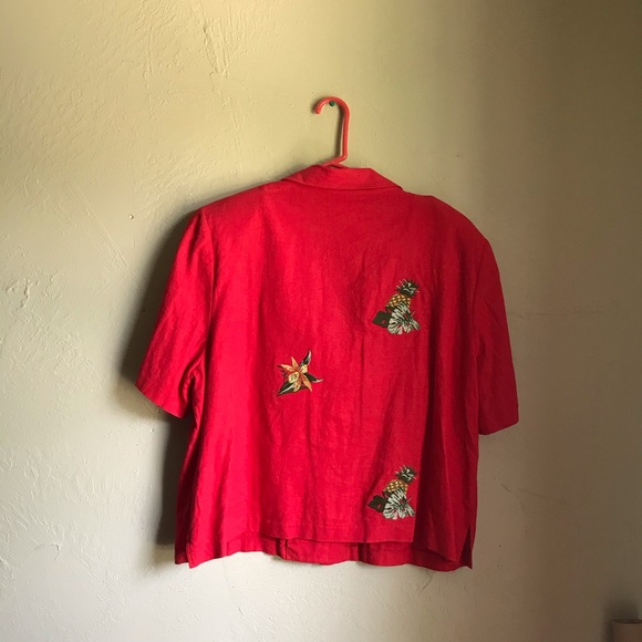 Vintage plus size tropical dress with jacket - Picture 10 of 14